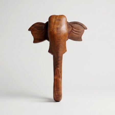 Handcrafted Sheesham Wood Elephant Head Wall Decor